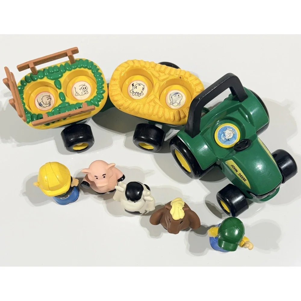 ERTL John Deere Animal‎ Sounds Wagon Ride Tractor -5 Figures - Sound WORKS